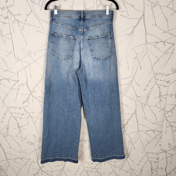 GAP Stretch Denim High Rise Wide Leg Trouser Jeans - Picture 2 of 8